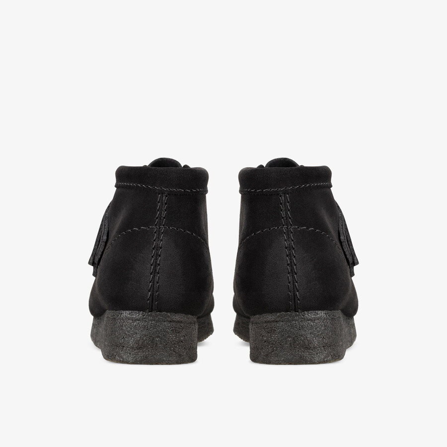 buty wallabee - czarny zamsz